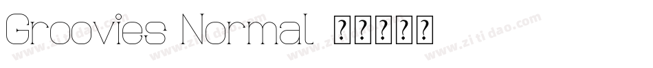 Groovies Normal字体转换
